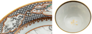 Pormenor do friso de pontas de setas (FMA 1560) e pormenor da orquídea (FMA 1581) – Museu Medeiros e Almeida