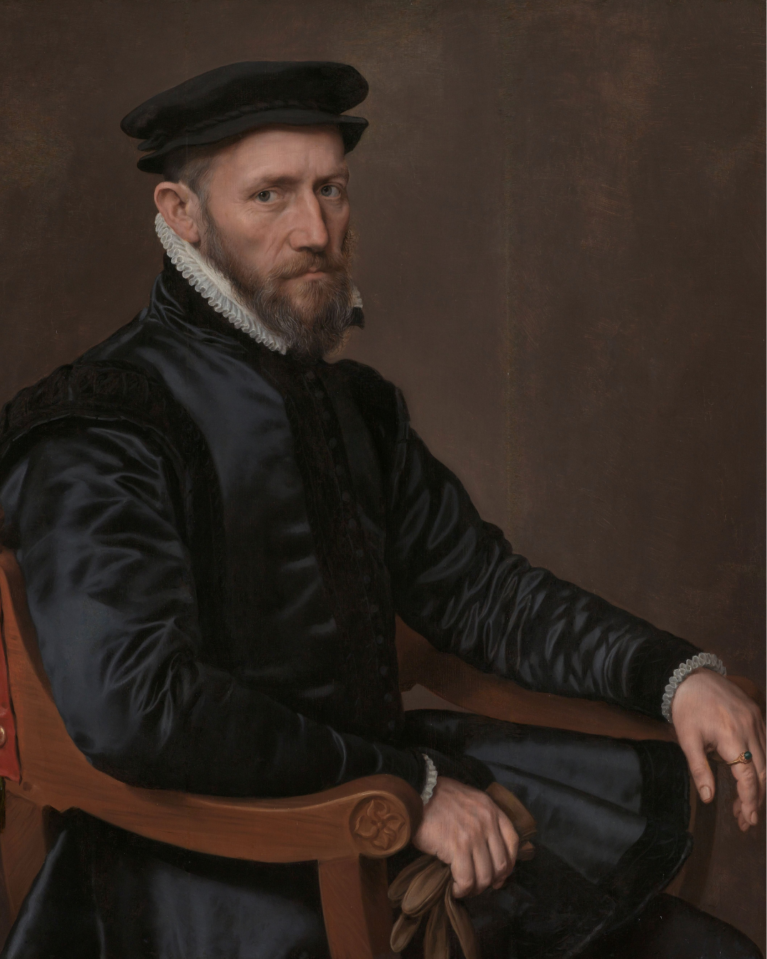 Anthonis Mor. “Sir Thomas Gresham”, c. 1560-65. Óleo sobre madeira. Rijksmuseum, Amsterdão, inv. SK-A-3118. © Rijksmuseum